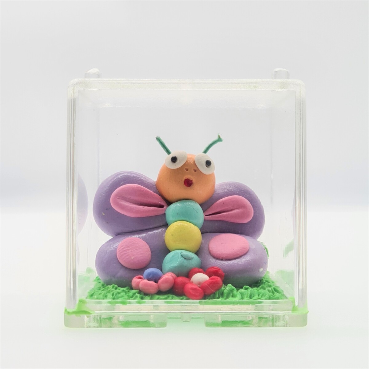 Adorable Encased Rubber Clay Butterfly - Magic Cat